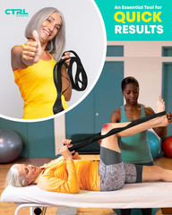 Stretching Strap Non Elastic Yoga Strap with Loops – Stretching Band for Physica