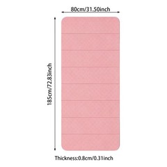 Foldable Yoga Mat, Yoga Mat For Home, Portable Exercise Mat 185 × 80 × 0.8cm