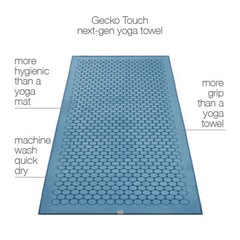 Gecko Touch-the ultimate yoga towel that grips from beginning to end, dry to wet