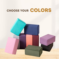 Foam Block and Yoga Strap Set, Soft Non-Slip Surface for Stability, Balance, and