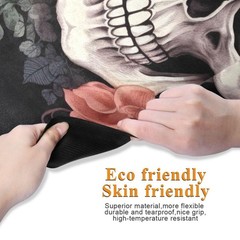 Skull Yoga Mat for Women Men 71″ x 26″ Non Slip Exercise & Fitness Mat 1mm Th…