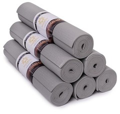 Voyage Yoga Mat, 6 Pack, 72″ x 24″ Professional Studio and Gym Bulk Yoga Mats…