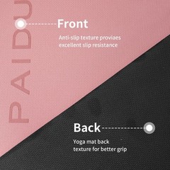 Yoga Mat Non Slip Anti-tear,extra thick-2/5 inch（10MM）High Resiliency Profess…