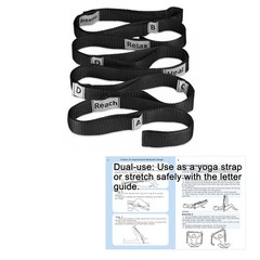 Stretching Strap Yoga Strap with 10 Loops, Non-Elastic Stretch Band for Physi…