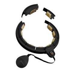 5908261681622 HHM13 NEW HULA HOP BLACK/GOLD Z MAGNESAMI I OBCIĄŻNIKIEM + LICZNIK