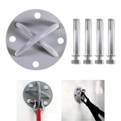 Ceiling Hook Steel Straps Gymnastic Rings Swing Hammock Wall