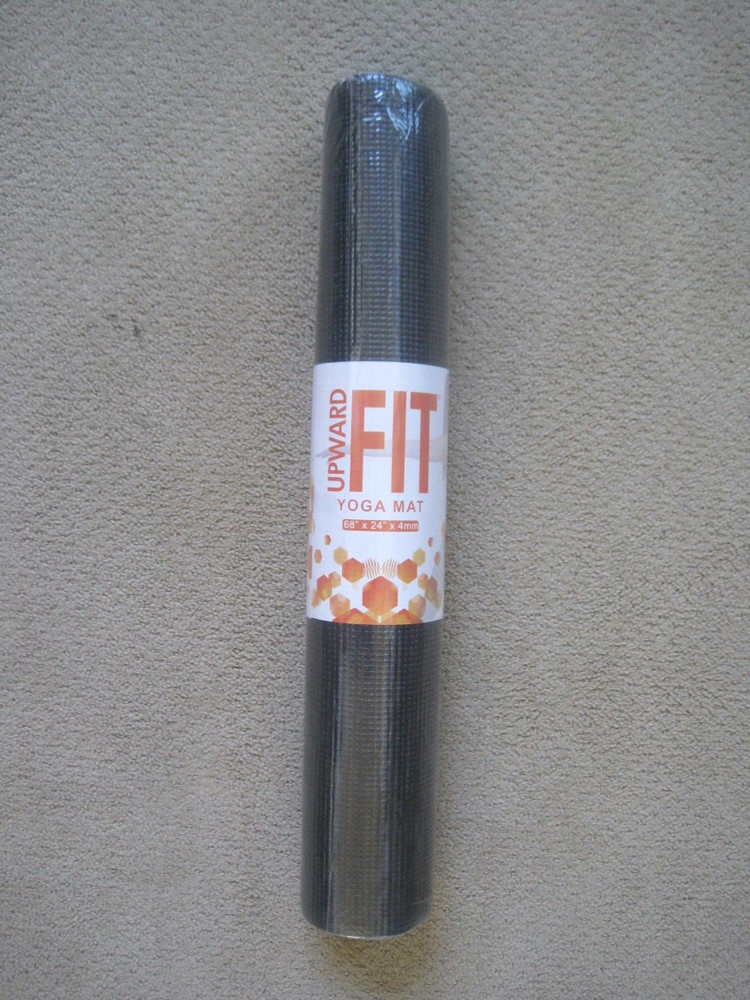 Upward Fit Yoga Mat 68″ x 24″ x 4 mm Black Arcavate Corporation 2023 Brand New