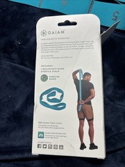Gaiam Resistance Band Stretch Strap Stretch Yoga Therapy Strap 39”