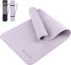 Yoga Mat Non Slip, 72″L X 24″W X 0.24″/0.32″TH, Anti-Tear Exercise Mat with Carr