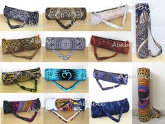 Indian Mandala Yoga Mat Bag Large Carrier Gym Exercise Bag With Shoulder Strap