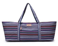 Large Yoga Mat Bag for Women Men, Travel Gym Bag for Pilates Office Multicolor
