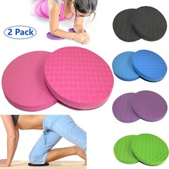 2 Pack Thick Round EVA Foam Yoga Knee Pad Elbow Fitness Anti-Slip Mat Durable