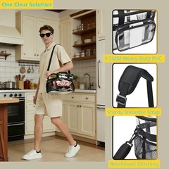 Clear Lunch Bags For Work, Transparent Lunch Bag Stadium Approved, Clear Bag