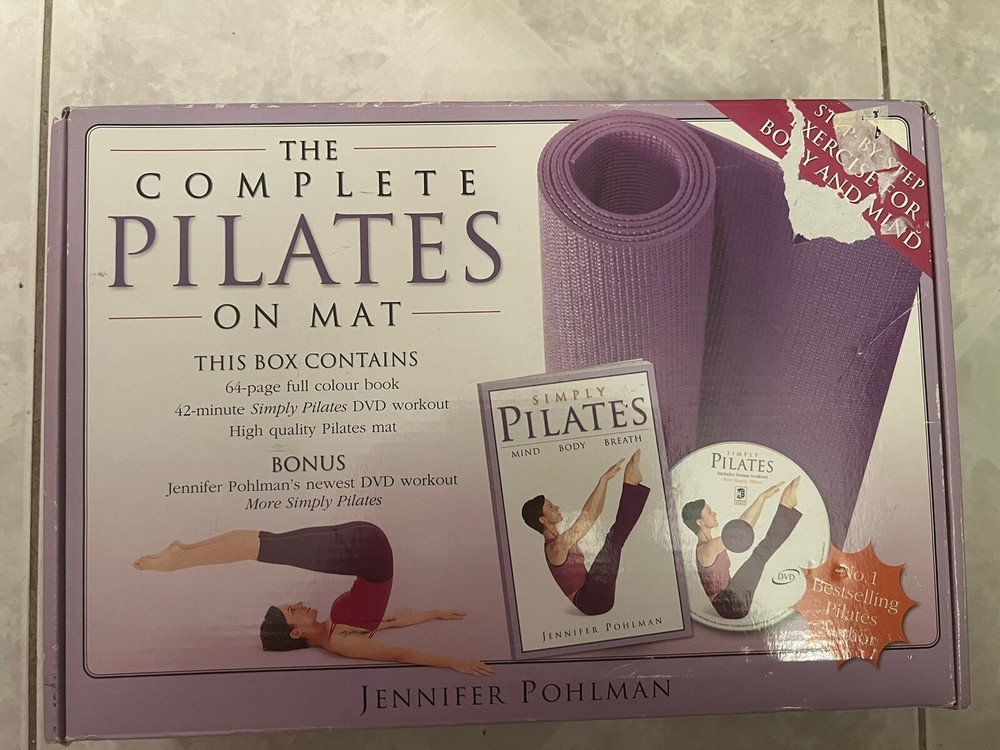 The Complete Pilates On Mat by Jeniffer Pohlman DVD, MAT and BOOK New In Box