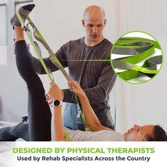 Stretching Strap for Physical Therapy, 12 Multi-Loop Stretch Strap 1″ W x 8′ …