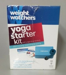 Weight Watchers Yoga Starter Kit 2 Complete Workouts DVD w/ Yoga Block & Strap