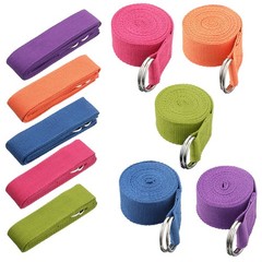 10 Pcs Yoga Strap 8ft Yoga Stretching Exercise Band Stretching Belt with Adju…