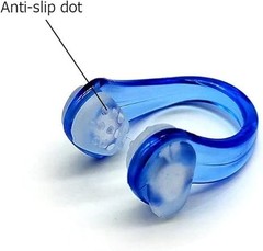 Swimming Training Waterproof Dotted Nose Clip Plugs (4 CT)