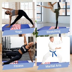 Versatile 4’x8’x2″ High-Density Gym Mats Extra Thick Anti-Tear Easy-Clean