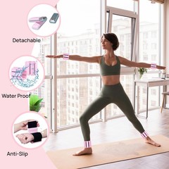 Pilates Equipment Kit for Home Workout,Pilates Ring and Ball pink