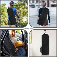 Yoga Mat Bag Carrier Side Mesh Zipper Pocket Exterior Wet Compartment Lightwe…