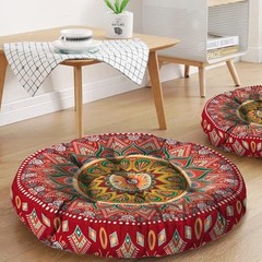 Mandala Meditation Cushion, 22×22 inch round 08.mandala Meditation Cushion-2