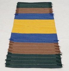 Yoga Mat Thick Non Slip Organic Cotton Exercise Workout Mat Pilates Rug 2×6 FT