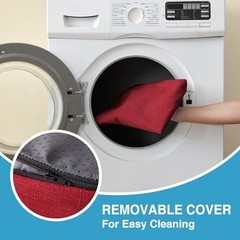 Chair Cushions for Dining Chairs Set of 4, Non Slip Kitchen Chair 4 Pack Red