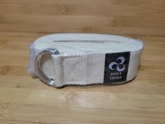 6′ Woven Cotton Blend Yoga Strap – Stretching Exercise Prop Belt