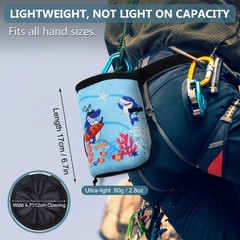 Fanosy Chalk Bag for Rock Climbing Gym & Bouldering – Large Capacity Blue