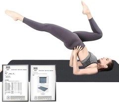 Extra Thick TPE Yoga Mat – 72″x 32″ Thickness 1/2 Inch -Eco Friendly SGS Cert…