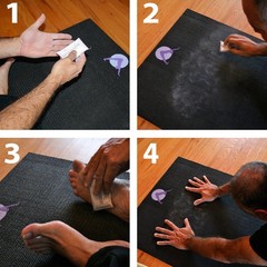 /Printed Extra Thick and Long Yoga Mat. Slip Rosin
