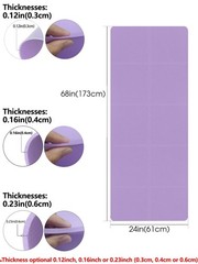 Extra Thick 4mm Exercise Yoga Pilates Mat Gym Fitness NBR 68″x 24″