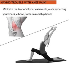 2 PCS Yoga Knee Guards Props Fitness Travel Meditation Kneeling Pilates Pads