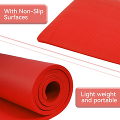 Yoga Mat, 1/2-Inch Extra Thick High Density Exercise Mat, Anti-Tear Exercise Yog