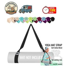 Luxurious Yoga Mat Strap in Black – Adjustable Carrier Sling for All Mats