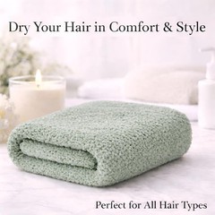 Moogra Beauty Luxury Microfiber Hair Towel Wrap for Women X Large, Sage Green