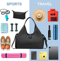 Yoga Mat Bag, Sport Gym Bag Womens, Lightweight Yoga Bag with Yoga Strap, with S