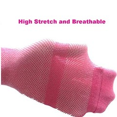 Non Slip Trampoline Socks, Anti Skid 6-9 Years Black, Dark Purple, Purple, Pink