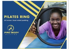 Pro Body Pilates Ring Circle Exercise Fitness Resistance Ring w/ Carry Bag