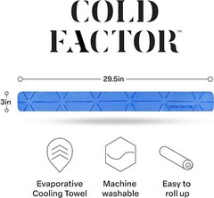 COLD FACTOR Mini Cooling Neck Towel – PVA Premium Wrap 3 Blue