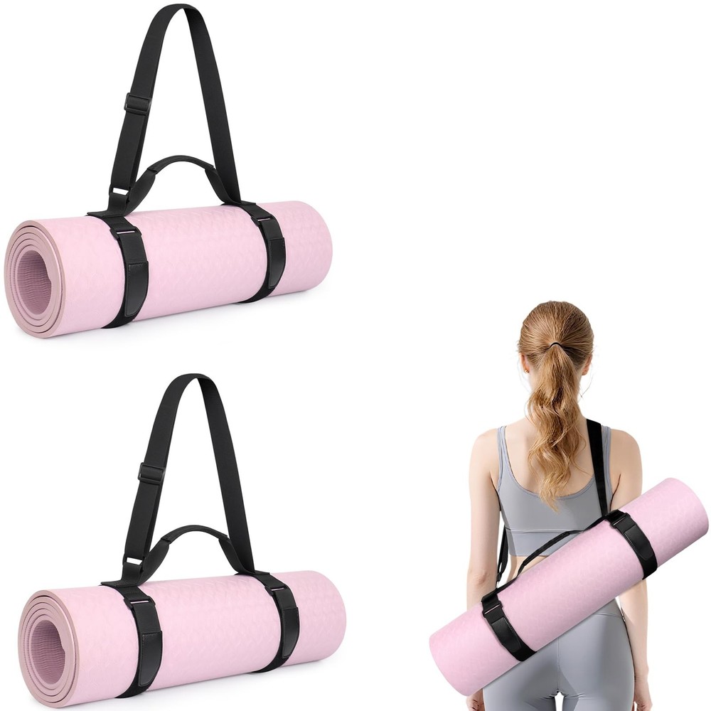 Yoga Mat Strap, Adjustable Yoga Mat Carrier with Shoulder Strap & Handle for …