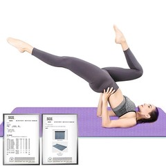 Extra Thick TPE Yoga Mat – 72″x 32″ Thickness 1/2 Inch -Eco Friendly SGS Cert…