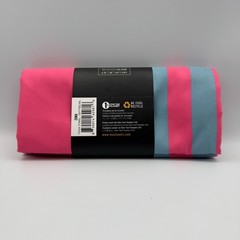 Leus Yoga Eco Towel Zuma Microfiber Antimicrobial Yellow Pink Blue Stripe 68×24