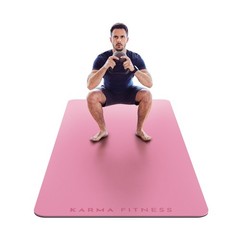 Large Exercise Mat – Extra Thick 10mm Workout Mat (72″x32″) – Non-S.