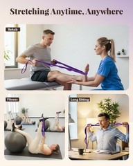 Versatile Physical Therapy Strap with Loops – Yoga & Rehab Essentials 75″