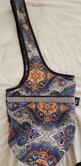 Ewedoos Yoga Mat Bag Canvas Blue Orange Boho Hippie