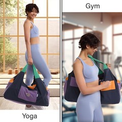 Large Yoga Mat Bag Carrier with Multi-Functional 4 Zipper Pockets for Yoga Ma…