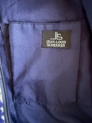 Jean-Louis Sherrer Pull String Yoga Mat Zip Bag Designer Natural Knit Blue White