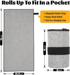 3 Pack Microfiber Gym Towel Fast Drying Men Women Workout Gear for Body 3pcs